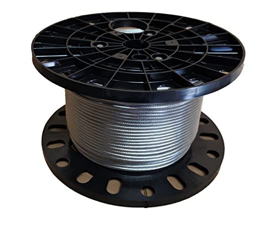 Laureola 1/8" Type-1x19 Grade-316 Stainless Steel Cable Railing Wire Rope - 800ft