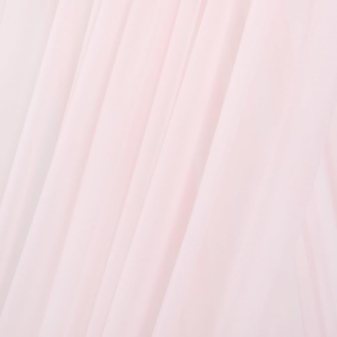 MLMC Blush Pink Wedding Arch Draping Fabric 1 Panel 29" x 20 FT Extra Long Gauze Drapes Sheer Backdrop Curtains 6.6 Yards Airy Outdoor Drapery Panels for Wedding Baby Shower Birthday Decor