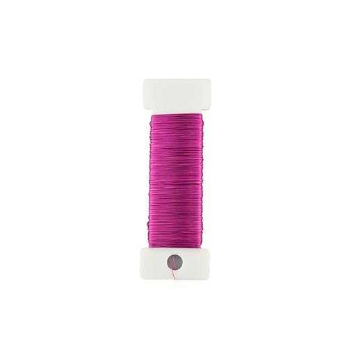HAHIYO 26Gauge Rose Red Metal Floral Wire - 1 Roll, 38 Yards (115 Feet) - Flexible Paddle Wire for Craft, Christmas Wreath, Flower Arrangement, Bouquet Wrapping, Wedding, DIY