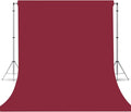 Wine Red Photography Backdrop for Photoshoot, Photo Backdrop Curtain, Perfect Wine Red Backdrops for Party Portrait Photoshoots Video Studio 10FTx10FT