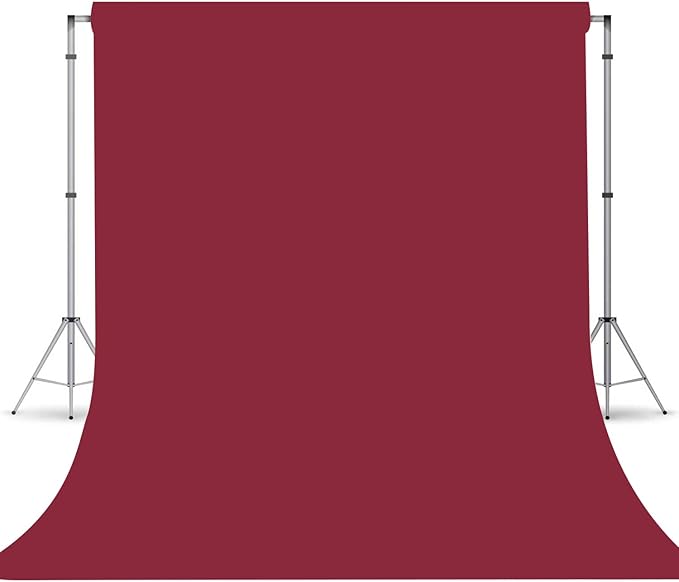 Wine Red Photography Backdrop for Photoshoot, Photo Backdrop Curtain, Perfect Wine Red Backdrops for Party Portrait Photoshoots Video Studio 6FTx9FT