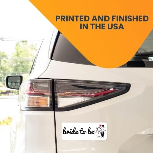 Magnet Me Up Bride to Be Magnet Decal, 3x8 Inches Heavy Duty Automotive Magnet for Car Truck SUV