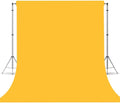 Yellow Photo Backdrop, Photo Booth Portrait Photography Background, Studio Yellow Backdrop for Photoshoot Streaming Video Shooting 8FTx10FT