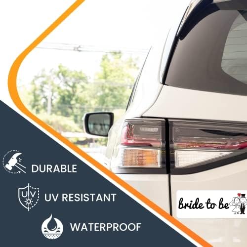 Magnet Me Up Bride to Be Magnet Decal, 3x8 Inches Heavy Duty Automotive Magnet for Car Truck SUV