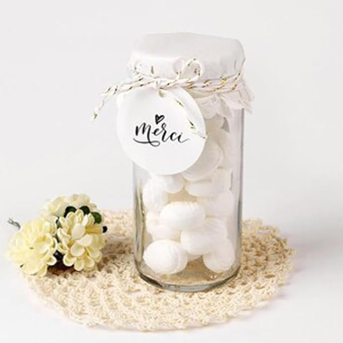 Personalized Tags for Favors, Customized Hang Tag for Clothing, Custom Gift Tags, Customized Gifts Wrapping Labels, Wedding Items Birthday Party Favors with String (Round Shape)