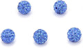 50pcs Adabele Grade A Suncatcher Crystal Rhinestone Pave Loose Beads 12mm Light Sapphire Blue Polymer Clay Disco Ball Spacers Compatible with Shamballa All Craft Jewelry Making DB12-14