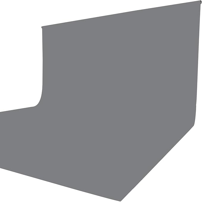 ISSUNTEX 6X9 ft Background Muslin Backdrop, Photo Studio, Collapsible High Density Screen for Video Photography and Television-Gray