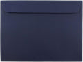 JAM PAPER 9 x 12 Booklet Premium Envelopes - Navy Blue - Bulk 250/Box