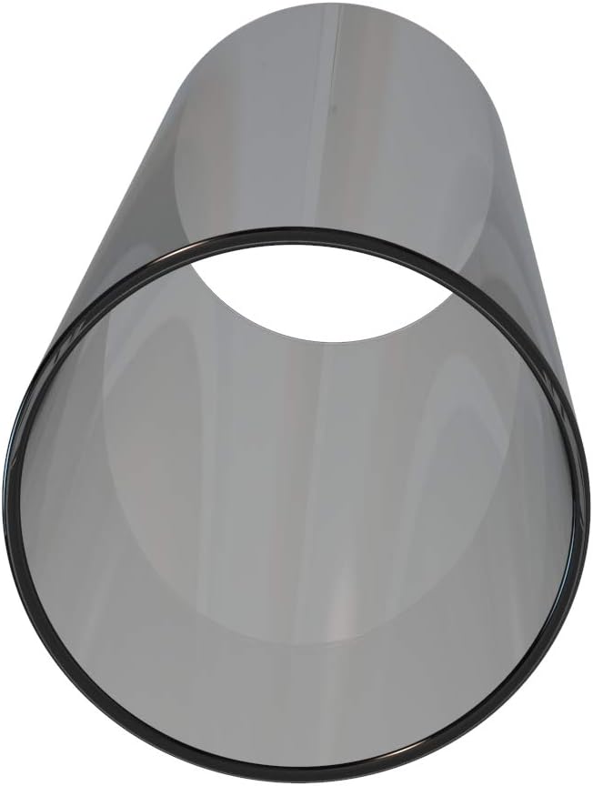 Electroplated Glass Hurricane Mirror Effect Cylinder Candle Holder Bottomless Glass Sleeve Lamp Shade Replacement (Grey,3X6)