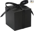COTOPHER 25pcs Wedding Favor Boxes, Paper Gift Boxes 3x3x3 Inches Small Gift Boxes with Ribbons for Gifts, Crafting, Cupcake, Candy, Bridesmaid Proposal Boxes