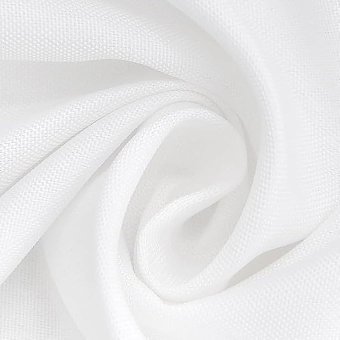 6 Pack White Table Cloth Rectangle Table 60 x 84 Inch Tablecloths for 6 Foot Rectangle Tables. Stain and Winkle Resistant Polyester Washable WhiteTable Cloths for Parties Wedding Dining
