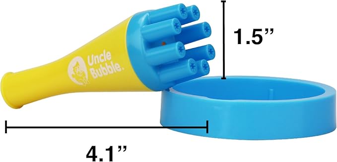 Uncle Bubble Blower for Kids and Toddlers, Mini Bubble Blower Makes Thousands of Bubbles Ease, Plastic Reduction Version