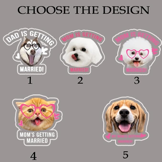 Personalized 50 pcs Double-Sided Wedding Pet Stir Sticks, Custom Dog Cat Stir Stick, Acrylic Cocktail Stirrers, Wedding Drink Stirrers, Bachelorette Party Decorations, Bridal Shower Gifts