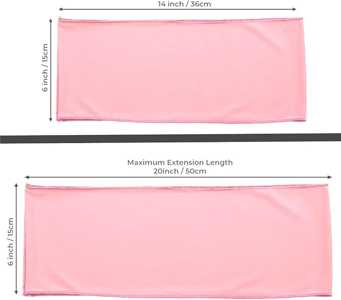 VDS Pack of 75 PCS | Dusty Rose | Spandex Chair Sashes Bows Without Buckle | Stretch Elastic Banquet Universal Folding Chair Band Tie with for Wedding Party Conference Celebration Event Decoration