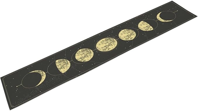 Sun Moon Table Runner, Mysterious Universe Milky Way Interstellar Space Western Traditional Elements able Runner for Party Living Room Home Kitchen Dinner Table Runner 13x60 Inch