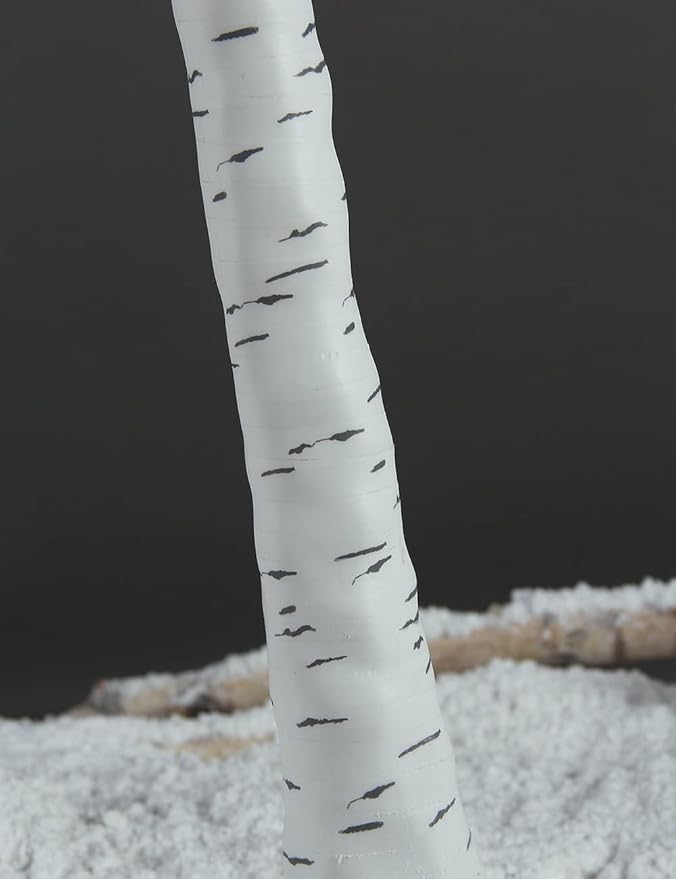 LIGHTSHARE LED Birch Tree Light Set - 4ft, 6ft, 8ft Trees with Warm White Lights - Indoor Outdoor Christmas Wedding Party Decorations (3-Pack)