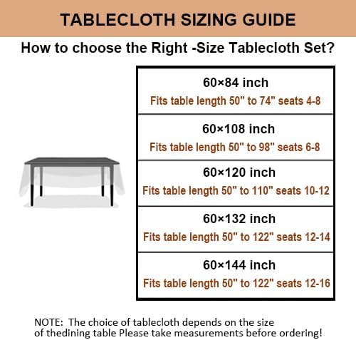 Talasily Linen Tablecloth 100% Pure Linen Table Cloth 60x120 Inches Rectangle Tablecloths Washable Cloths for Kitchen, Dining, Buffet Parties, Holidays, Picnic, Weddings and Restaurants-Caramel