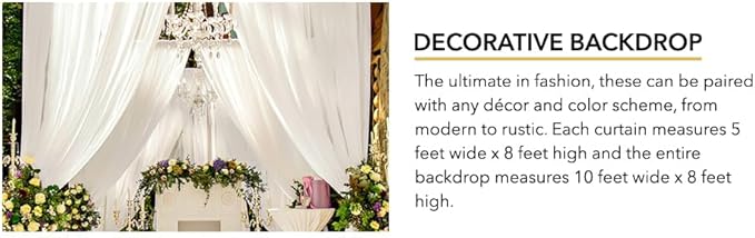 AK TRADING CO. 10 feet x 8 feet IFR Polyester Backdrop Drapes Curtains Panels with Rod Pockets - Wedding Ceremony Party Home Window Decorations - Eggplant Purple
