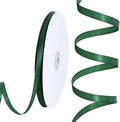 TONIFUL 1/4 Inch x 100yds Emerald Green Christmas Green Satin Ribbon, Thin Solid Color Satin Ribbon for Gift Wrapping, Crafts, Hair Bows Making, Wedding Party Decoration, Invitation Cards
