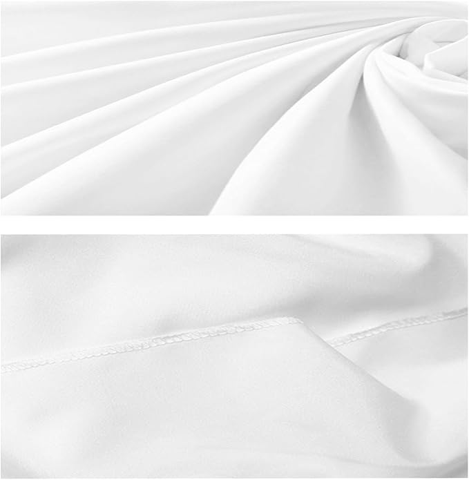 Solid Photography Backdrop Background Chromakey Muslin Portrait Background Screen for Photo Video Studio… (White, 6x9ft)