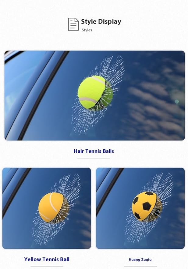 Car 3D elf Ball car Sticker, car Window Funny Creative Decorative Sticker(18cmx18cmx3cm) (Basketball)