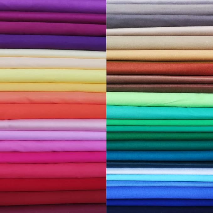 200PCS 4" x 4" 100% Precut Cotton Fabric Squares Fabric Bundles for Sewing, Quilt Potholders DIY& Quilting Beginners
