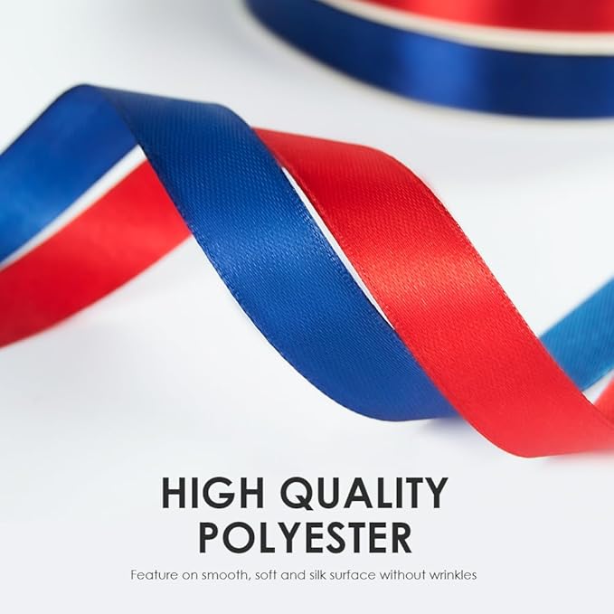 1 Inches x 100 Yards Polyester Satin Ribbon, Solid Color Ivory Satin Ribbon for Crafts, Gift Wrapping, Hair Bows, Wedding Party Decoration, Bow Making & Other Projects (Ivory)
