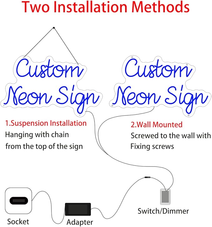Custom Neon Sign for Wall Decor Personalized LED Neon Wedding Light Sign Customizable Bedroom Room Decor Aesthetic Birthday Gift