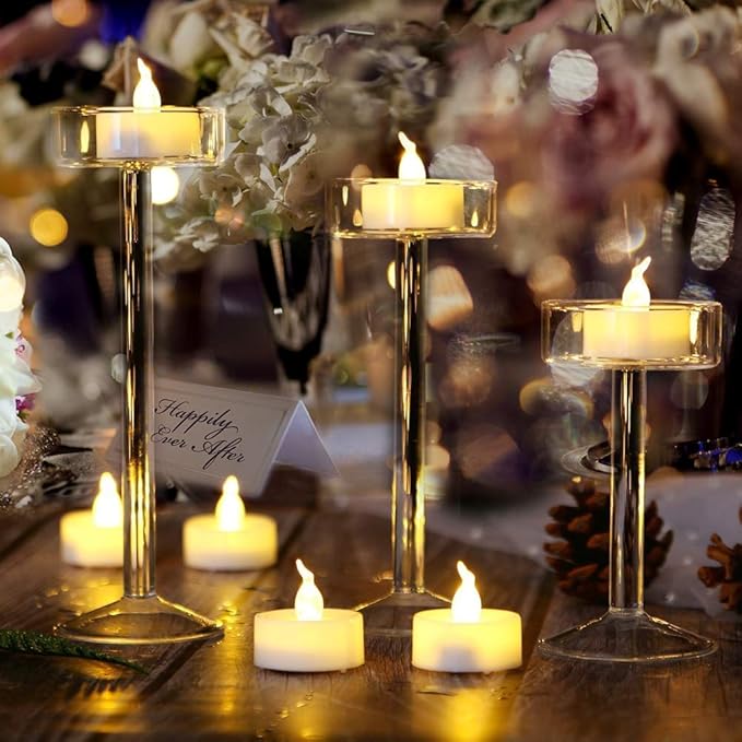 Nancia Tea Lights, 150PACK Flameless LED Tea Lights Candles, Flickering Warm White, 200 Hours Battery-Powered Tea Light, Ideal Party, Wedding, Birthday, Gifts Home Decoration