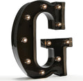 OYCBUZO Light Up Black Alphabet Marquee Letters Sign LED Marquee Number Lights Sign for Night Light Home Bar Christmas Lamp Birthday Party Wedding Decoration G