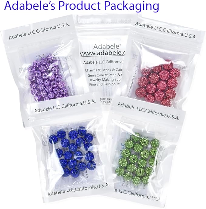 25pcs Adabele Grade A Suncatcher Crystal Rhinestone Pave Loose Beads 10mm Light Siam Red Polymer Clay Disco Ball Spacers Compatible with Shamballa All Craft Jewelry Making DB10-6