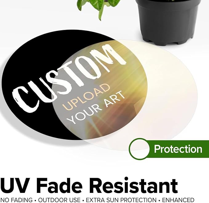 Custom Stickers for Weddings, Birthdays & Businesses - Personalized Labels with Your Logo - Waterproof, Fade and Heat Resistant - Pack of 100-1000 (Custom Text, 1.5 Inch)
