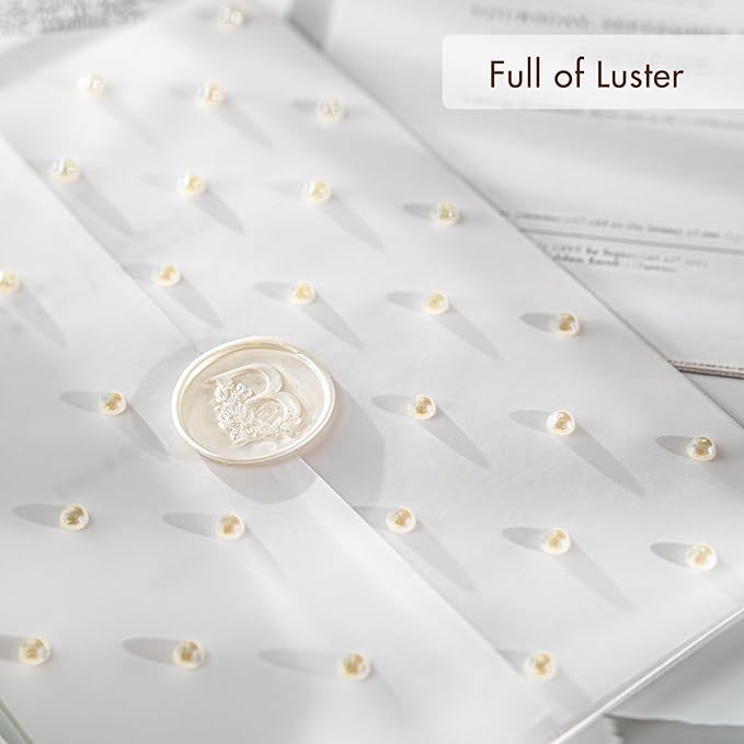 50 Pack Pre-Folded Vellum Jackets For 5x7 Invitations,AZAZA Translucent Invitation Sleeves,115GSM Vellum Jackets 5x7, Wedding Invitation Accessories, For Weddings Birthdays Baby Showers,Elegant Pearl