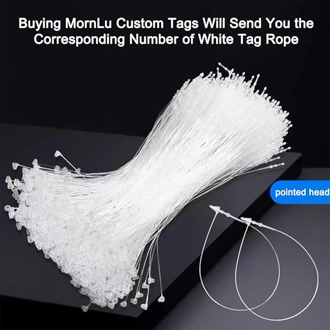 500 Pcs Custom Hang Tags,Personalized Your Logo Photo and Text Design Price Tags Jewelry Hang Tags Labels (Gift Tag Rope)