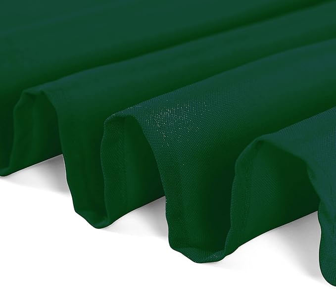 Rectangle Tablecloth 60x102 inch Washable Polyester Fabric Table Cloth for Wedding Party Dining Banquet Decoration（60x102, Hunter）
