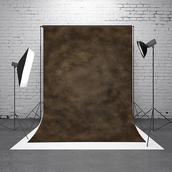 5x7ft Dark Brown Mottled Texture Photography Backdrop for Portrait Photo Studio Prop Abstract Background for Photographyer