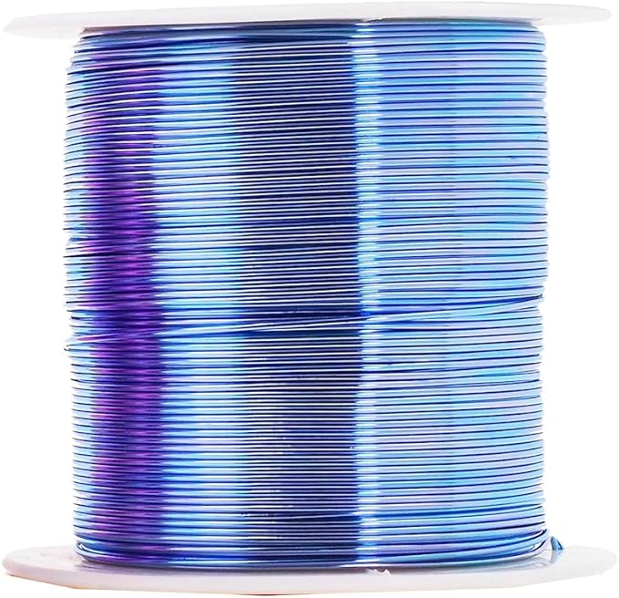 Mandala Crafts 16 Gauge Anodized Aluminum Craft Wire for Jewelry Making - 400 FT Colored Flexible Pastel Wire - Bendable for Bonsai Armature Crafting Sculpting