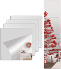 Unbreakable Acylic Small Mirror Tiles for Kids, (4-Pcs 13.5x13.5 Inch) Plastic Mirrors for Wall, Stick on Mirrors for Wall Decor, Shatterproof Mirror for Kids Bedroom