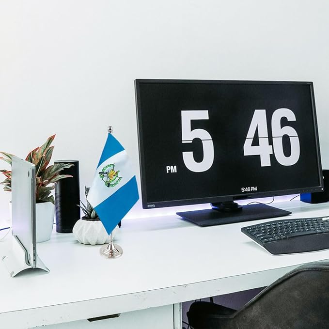 Guatemala Flag Guatemalan Flags, Small Mini Guatemalan Desk Flag, Used for Table Office Classroom Home Patriotic Events Decorations