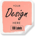 Custom Stickers Personalized Labels - Customized Stickers with Any Design Image Logo Text,Custom Thank You Label Stickers,Custom Stickers for Business Logo,100 Labels (Square,1.5"x1.5")