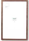 Opposite Wall - 11x17 in - Dark Solid Oak Wood Picture Frame - Lightweight, Versatile & Shatterproof - Wall Hanging Poster or Photo Frame - Wall Decor for Office, Gallery & Home