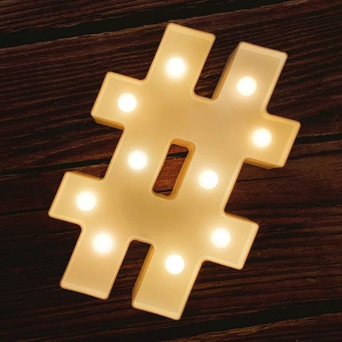 MUMUXI Marquee Light Up Letters Sign Battery Powered LED Alphabet Lights for Party Wedding Birthday Christmas Home Bar Decoration Lighted Symbols