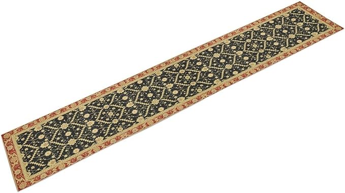 Vintage Morris Floral Table Runner, Boho Rustic Farmhouse Flower Pattern for Home Kitchen Table Decor Dining Coffee Room Party Decor 13x36in