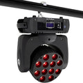 SHEHDS Moving Head Light Beam Wash LED 12x12W RGBW 4in1 DJ Lights Lighting Professional 9/16 Channels DMX512 Sound Activated Strobe Effect Stage Lights for Christmas Events Night Clubs Disco KTV Bar