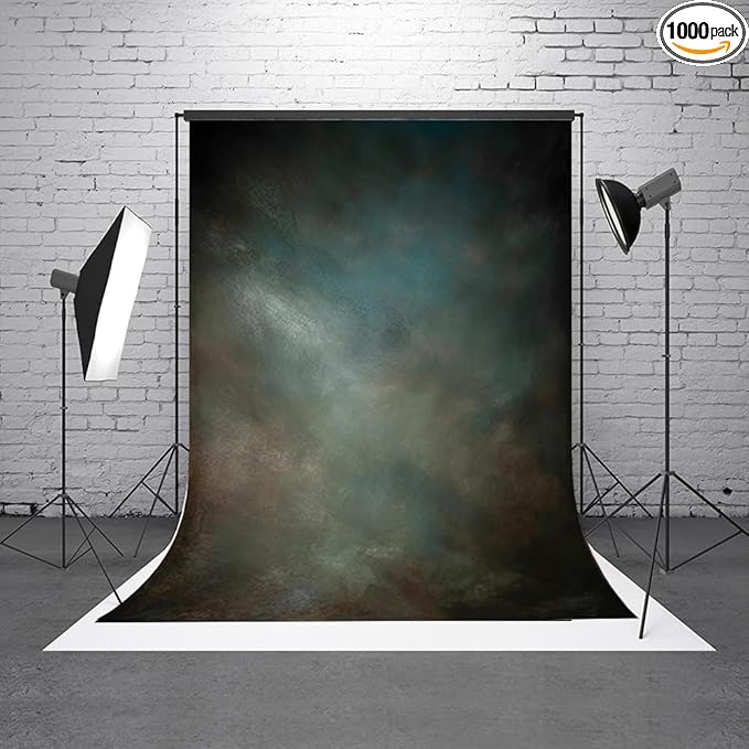 6.5x10ftAqua Backdrops Portrait Backdrops for Photography Mottled Photo Background
