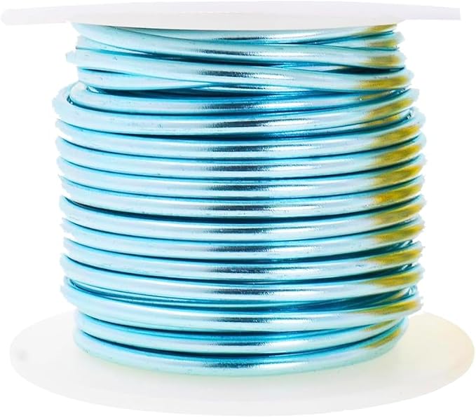 Mandala Crafts 2mm 12 Gauge Pastel Color Anodized Aluminum Wire for Sculpting, Armature, Jewelry Making, Gem Metal Wrap, Garden, Colored and Soft, 4 Rolls