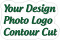 110 Custom Personalized Stickers Labels Cut to Graphic Waterproof Vinyl Made USA, Any Text, Image, Logo 3 in.