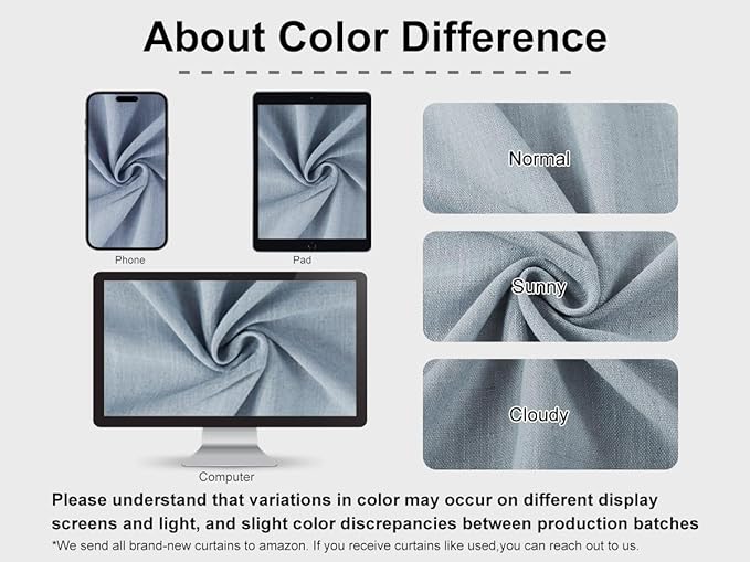 Vision Home Blue Fog Pinch Pleated Semi Sheer Curtains Textured Linen Blended Light Filtering Window Curtains 102 inch for Living Room Bedroom Pinch Pleat Drapes with Hooks 2 Panels 40" Wx102 L
