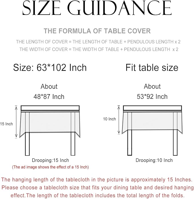 patdrea Designer French Linen Long Rectangle Tablecloth for Rectangle Table,Vintage Red Floral Tablecloths,Table Cover for Kitchen Dining,Tea Party,Christmas,Thanksgiving,Holiday,63"x102"-Newmari