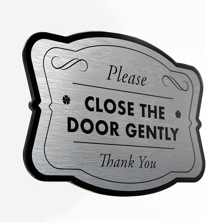 Custom Decorative Outdoor Metal Signs, Personalized Aluminum Signs, Customized Driveway Signs, Waterproof Signs Made In USA, Design 3 Metalic Silver 18x18 In